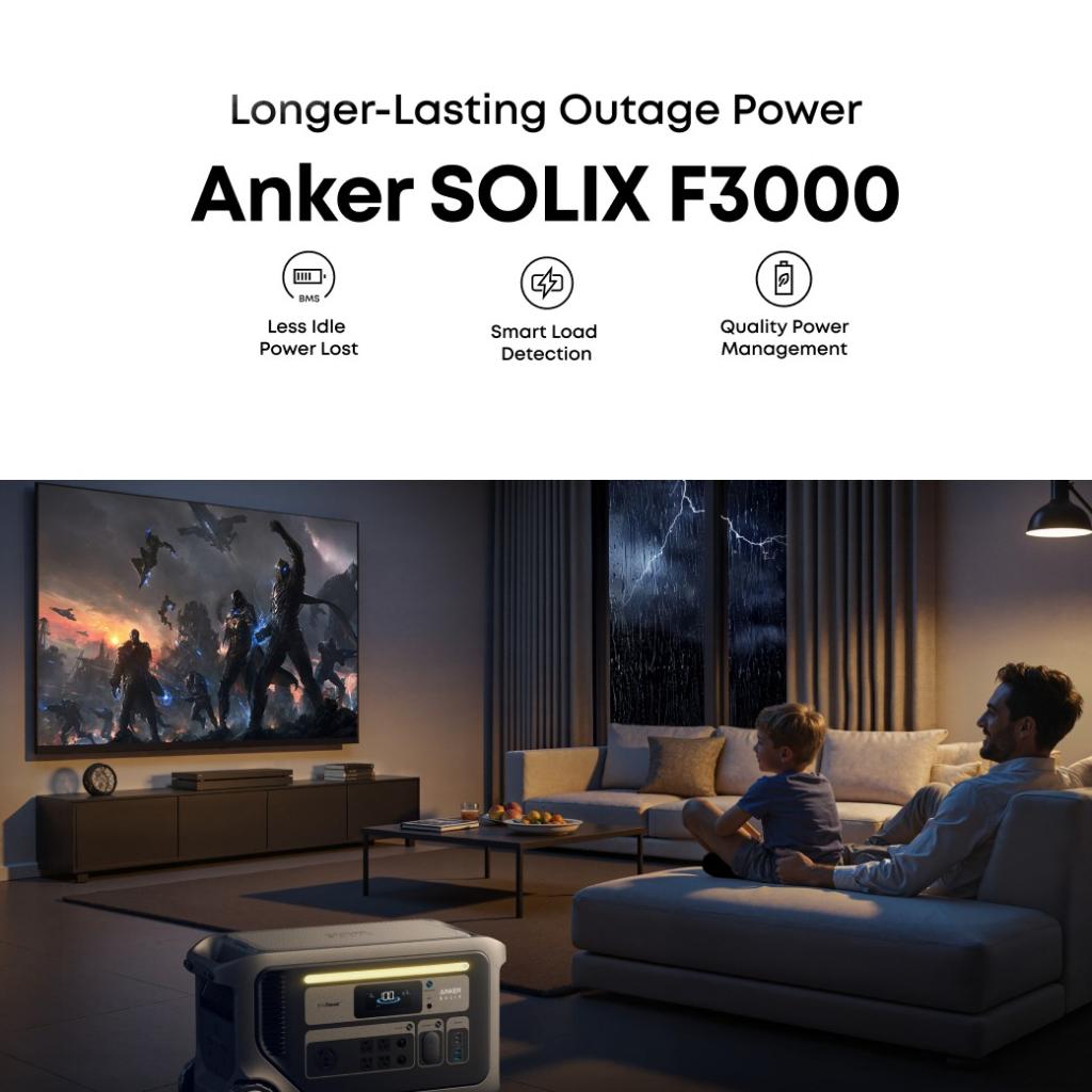 Estación de Energia Portatil Anker Solix F3000X 3600W Potencia 3072Wh Capacidad_6