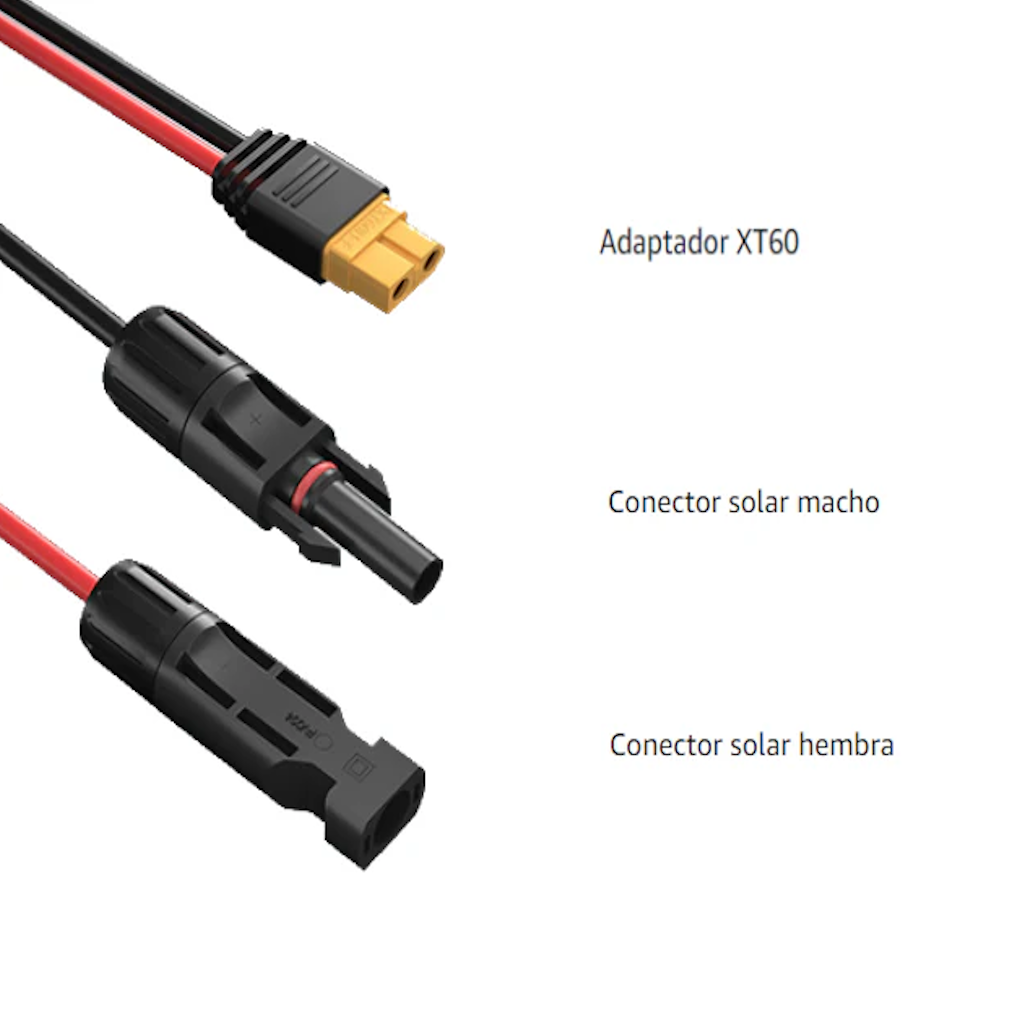 Cable de Conexión Para Panel Solar de MC4 A XT60 2.5 mts_3