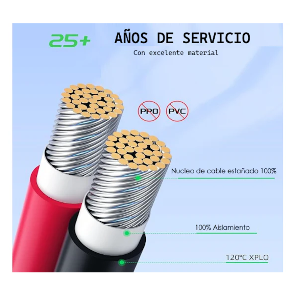 Cable de Conexión Para Panel Solar XT60 EcoFlow 3 mts_7