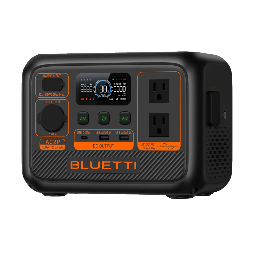 Estación de Energía Portátil Bluetti AC2P 300W Potencia 230.4Wh Capacidad _4