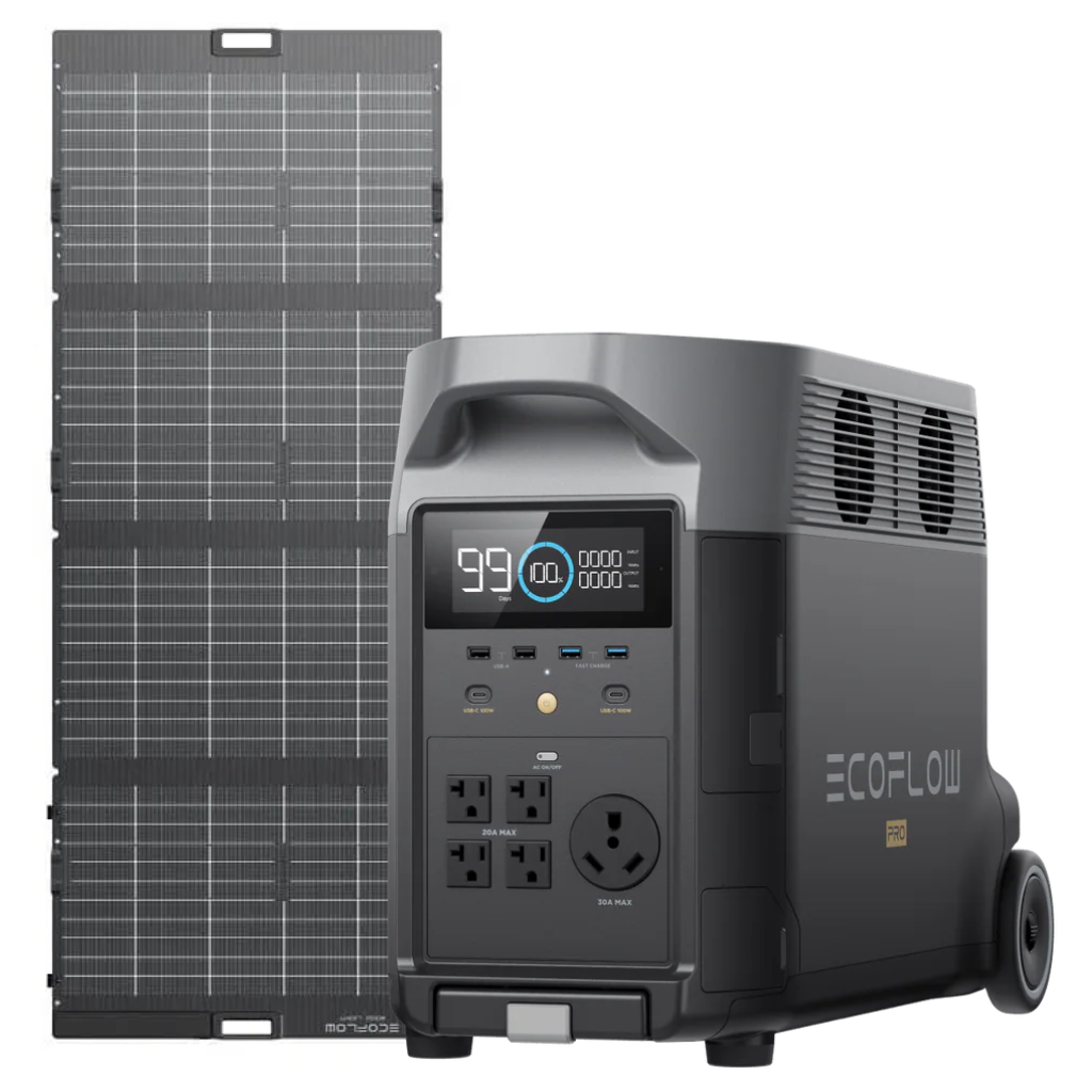 Kit Solar Portátil EcoFlow DELTA PRO 3600 W+ Panel Solar Bifacial 400 W  - Bluetti Oficial Colombia | WattsOn