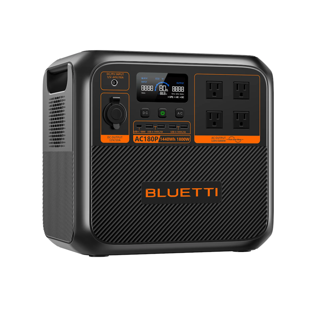 Estación de Energia Portatil Bluetti AC180P 1800W Potencia 1440Wh Capacidad_3