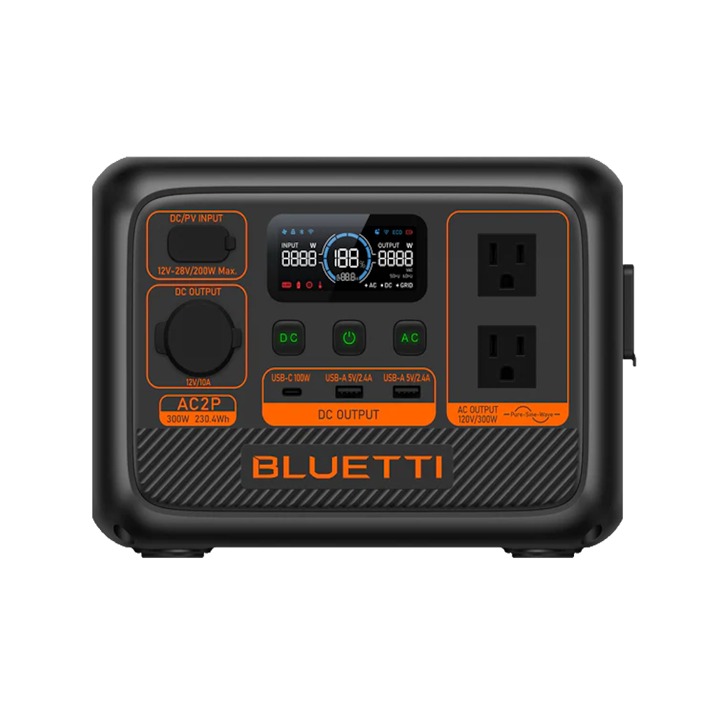 Estación de Energía Portátil Bluetti AC2P 300W Potencia 230.4Wh Capacidad _1
