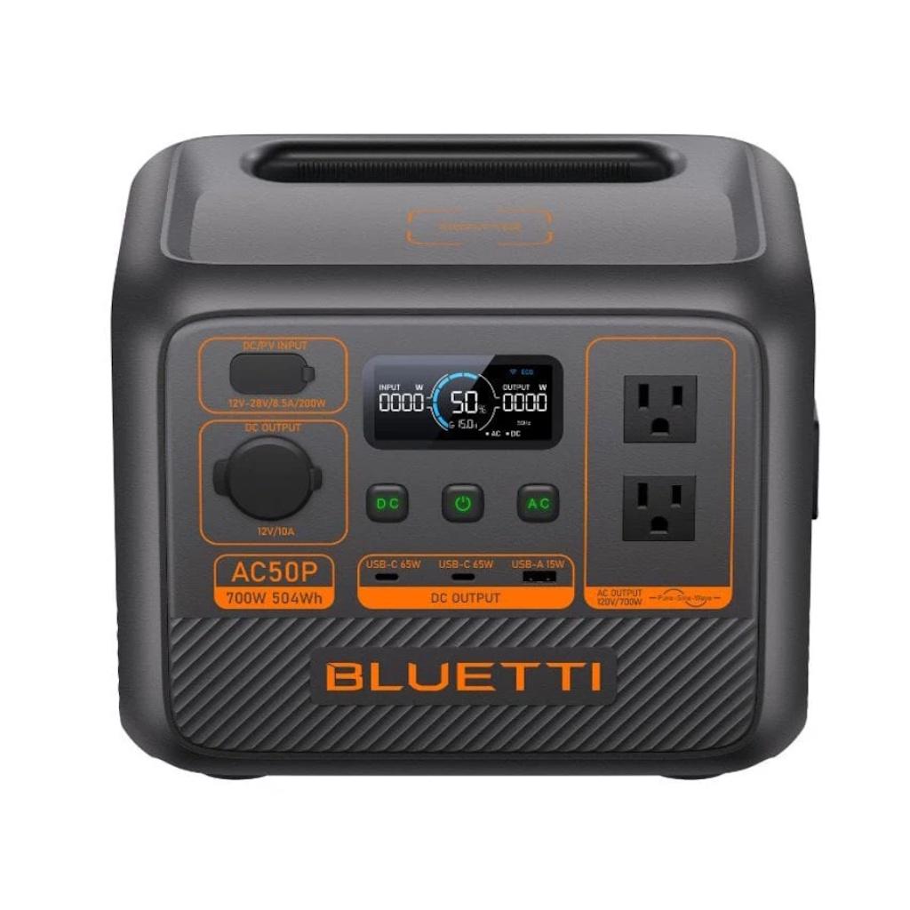 Estación de Energia Portatil Bluetti AC50P 700W Potencia 504W Capacidad_4