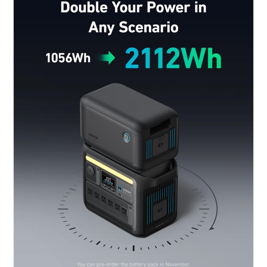 Estación de Energia Portatil Anker Solix C1000X 1800W Potencia 1056Wh Capacidad_8
