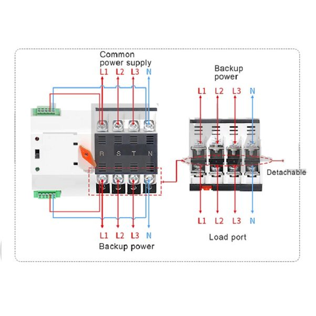 Switch Transferencia Automática a 220V Para Estaciones _3