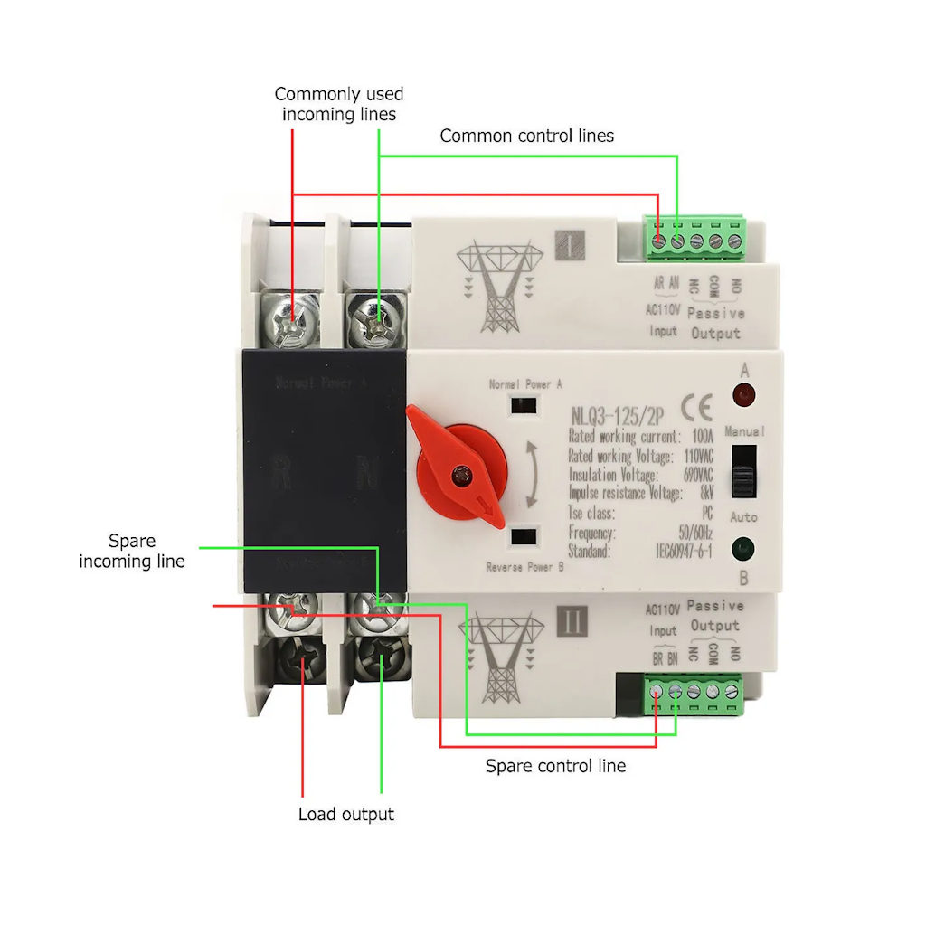 Switch Transferencia Automatica a 110V Para estaciones_10
