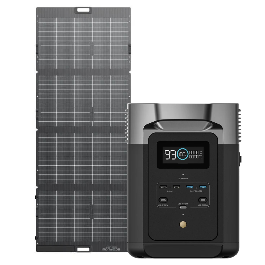 Kit Solar Portátil EcoFlow DELTA 2 1.8 kW + Panel Solar Bifacial 400 W  - Bluetti Oficial Colombia | WattsOn